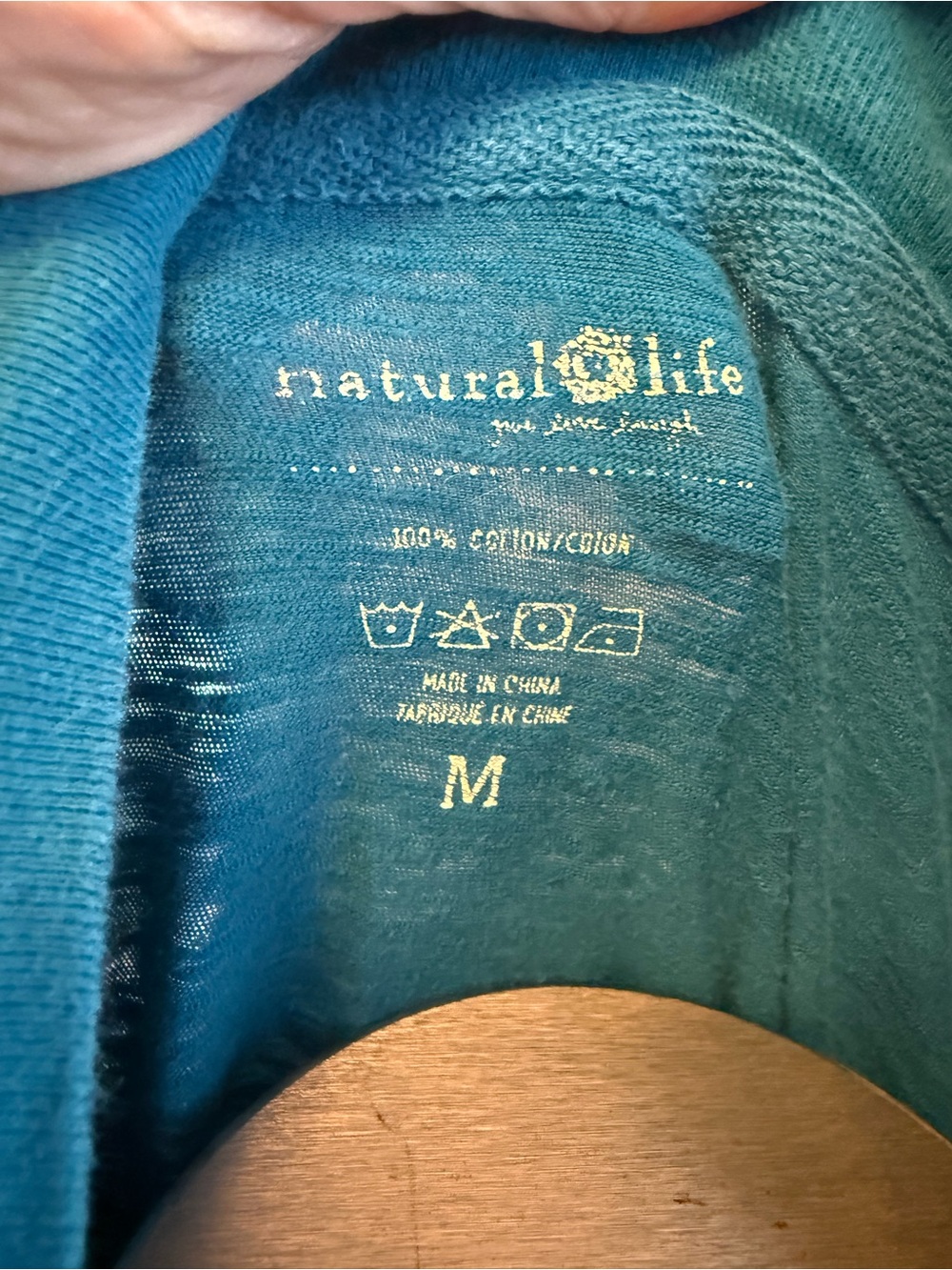 NATURAL LIFE ๐ BLUE ๐Cotton V Neck Tunic or Nightie with Patch Pockets - Picture 3 of 11